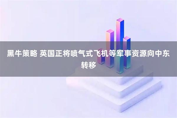 黑牛策略 英国正将喷气式飞机等军事资源向中东转移