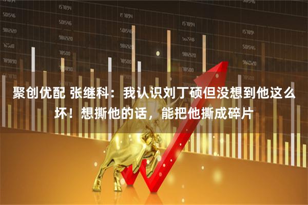 聚创优配 张继科：我认识刘丁硕但没想到他这么坏！想撕他的话，能把他撕成碎片